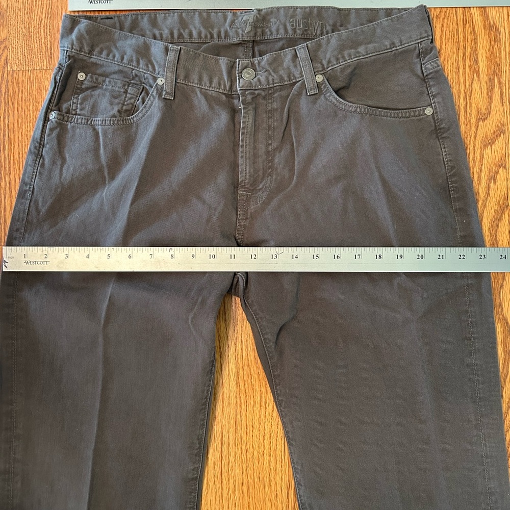 7 for all Mankind Jeans, Grey, 5-Pocket Style, Straight-Leg Jeans, 36 X 34 - Picture 6 of 12